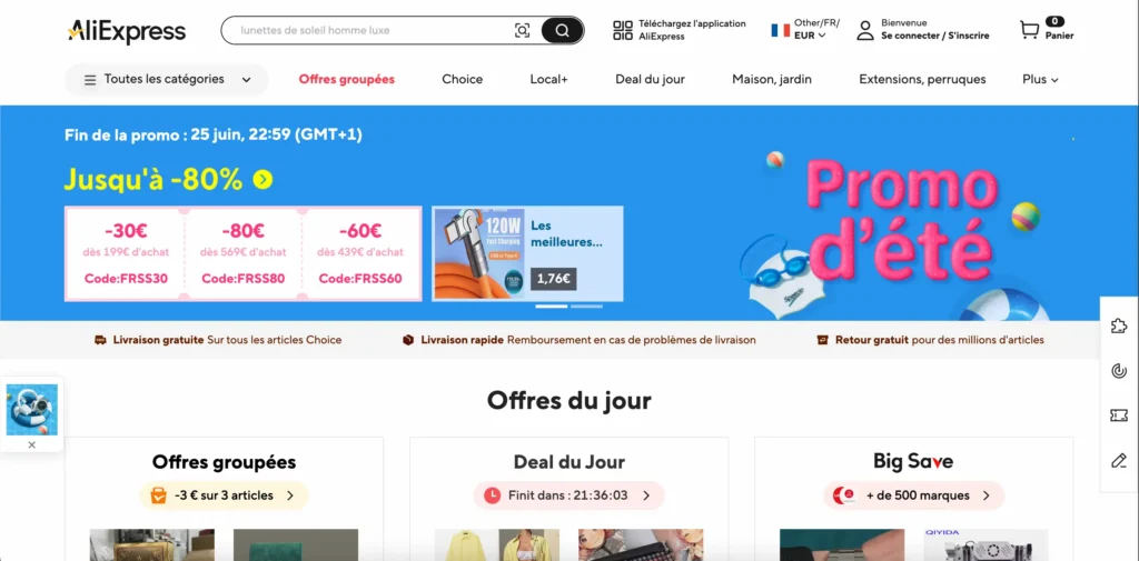 aliexpress site web pc Créer un Compte AliExpress